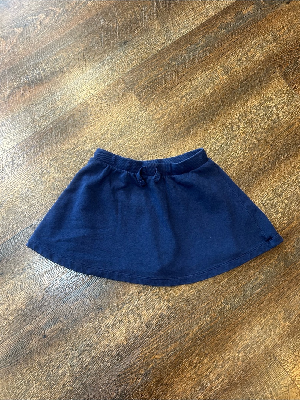Hanna Andersson Navy Knit Skort with Drawstring 130